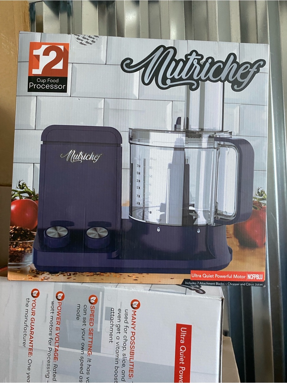 12-Cup Food Processor in Dark Purple